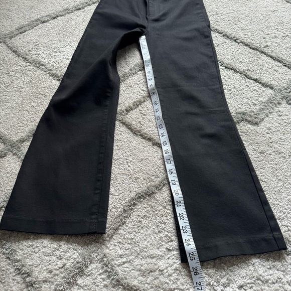 Madewell Fraser Demi Boot Pants black crop flare high rise 26 - Picture 4 of 12